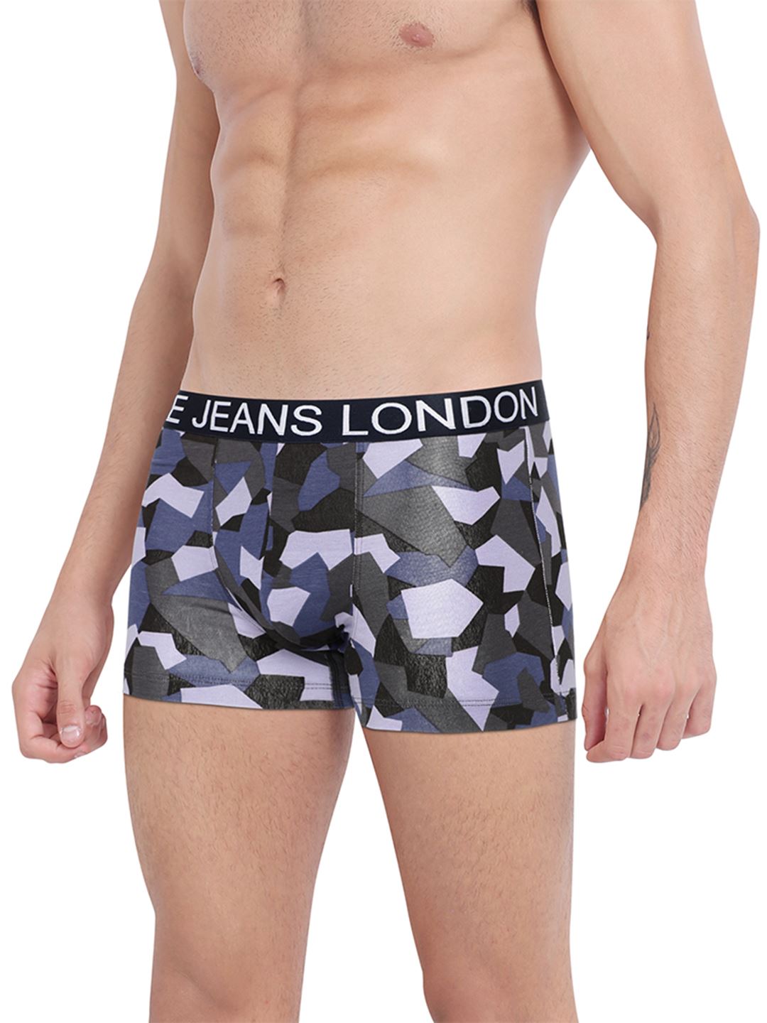 Pepe Jeans London Men Geometric Print Navy Trunk Pack Of 1